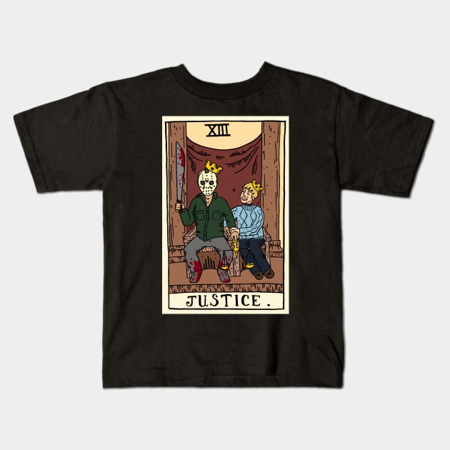 Horror Arcana - Justice Kids T-Shirt by pinxtizzle